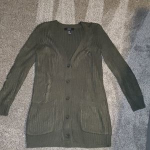 Distressed Long Cardigan